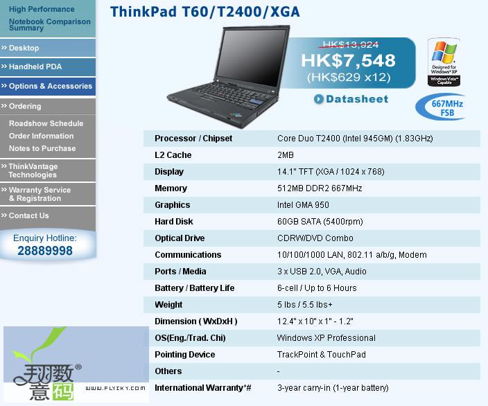 ThinkPad T60/T2400/XGA
