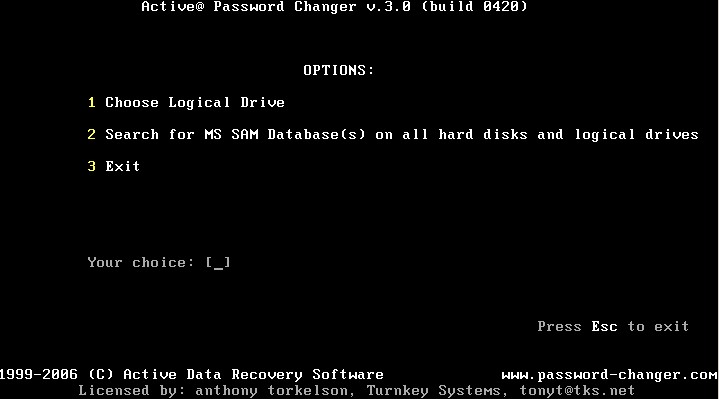password
