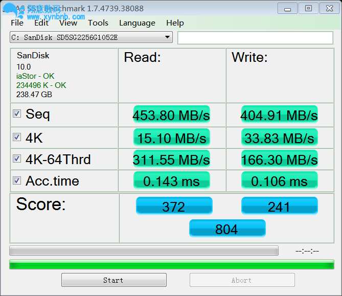 as-ssd-bench SanDisk SD5SG225 2013.8.2 6-51-08.png